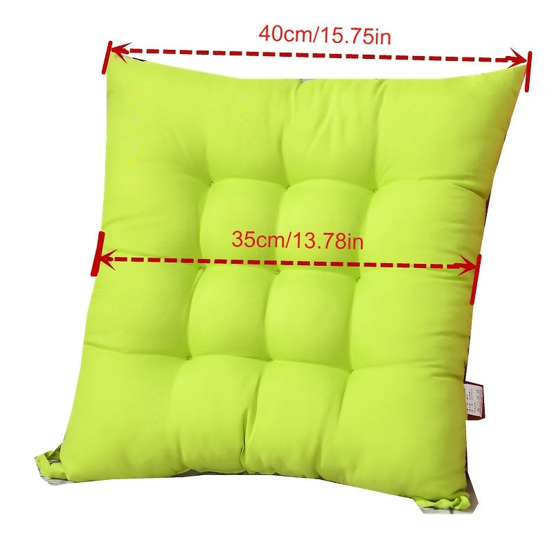 Coussin de chaise carré 40x40 cm coton mélangé, lot de 4
