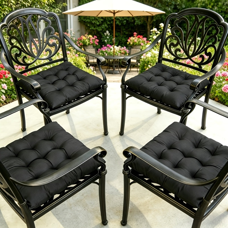 Coussin de chaise carré 40x40 à mémoire de forme, lot de 2