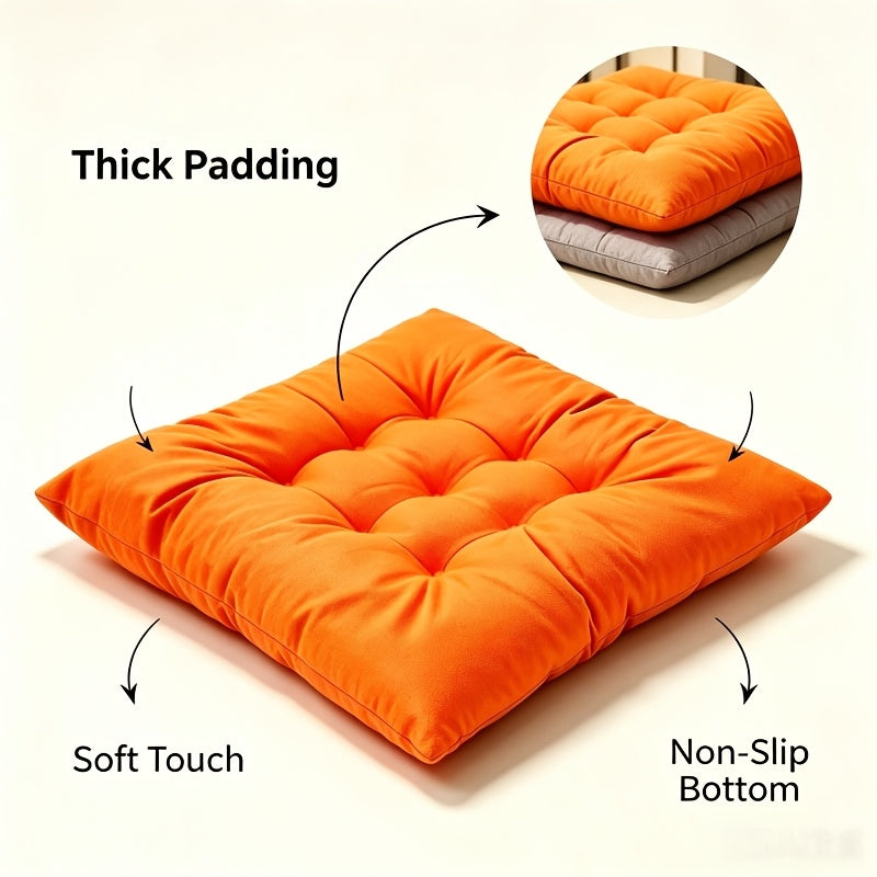 Coussin de chaise carré 40x40 à mémoire de forme, lot de 2