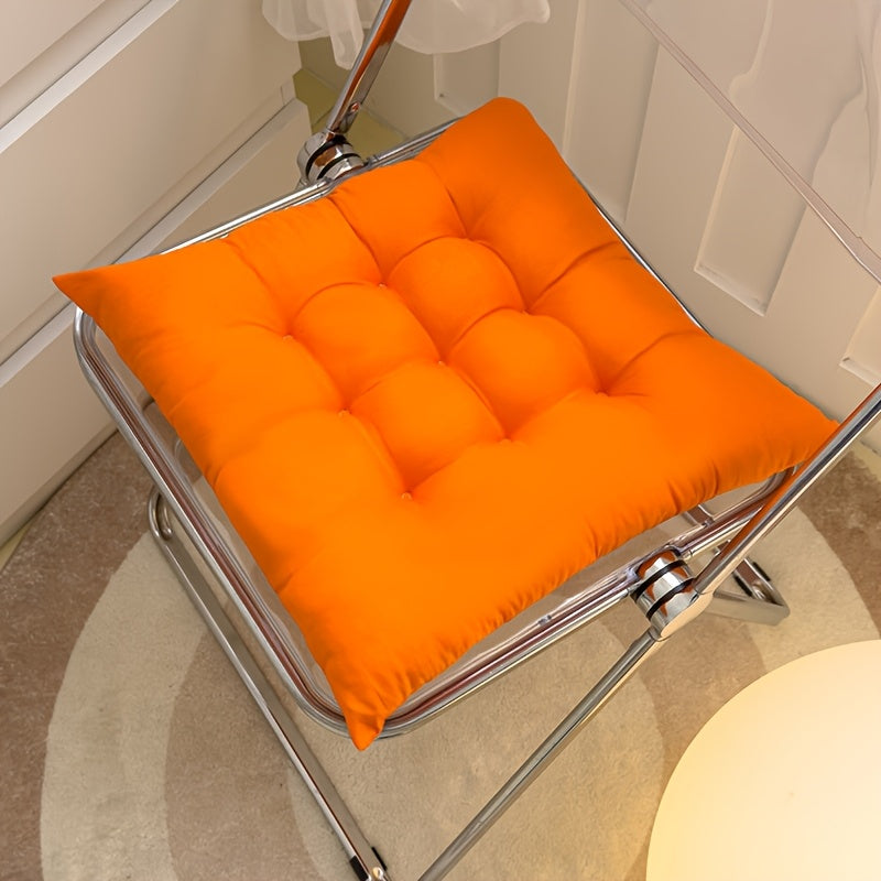 Coussin de chaise carré 40x40 orange, ensemble de 5 pièces