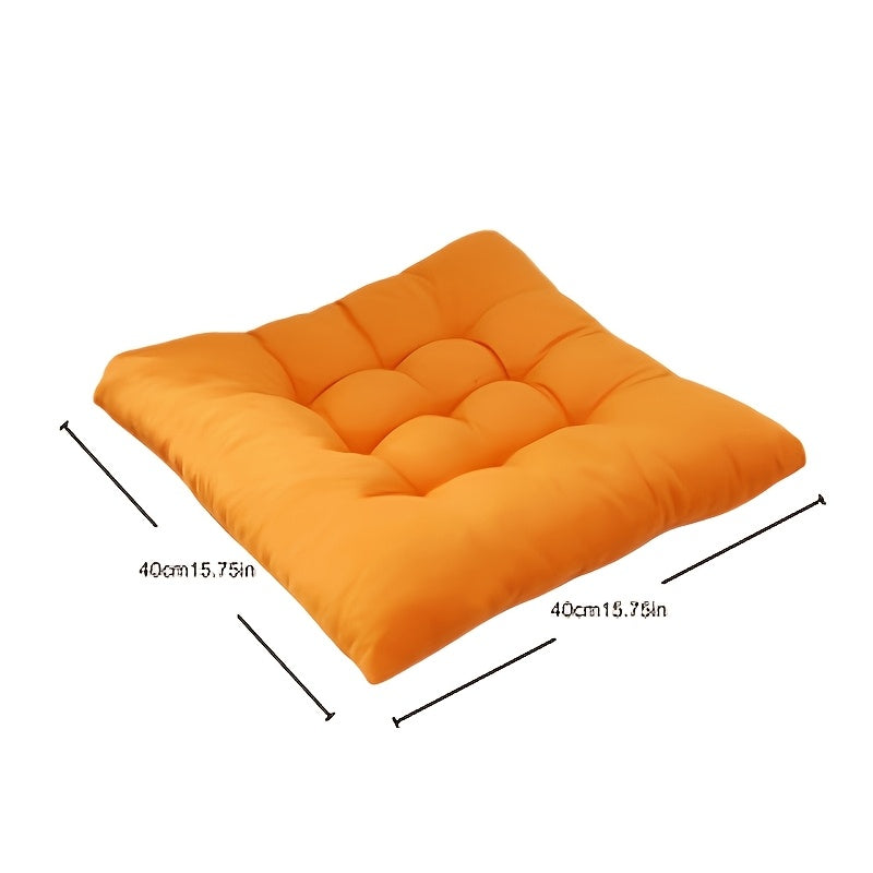 Coussin de chaise carré 40x40 orange, ensemble de 5 pièces