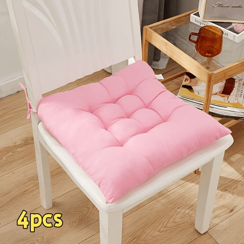 Coussin carré rose / 【4 pièces】