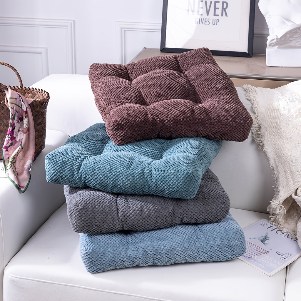 Coussin de chaise carré et épais de 9 cm, 40x40 ou 45x45
