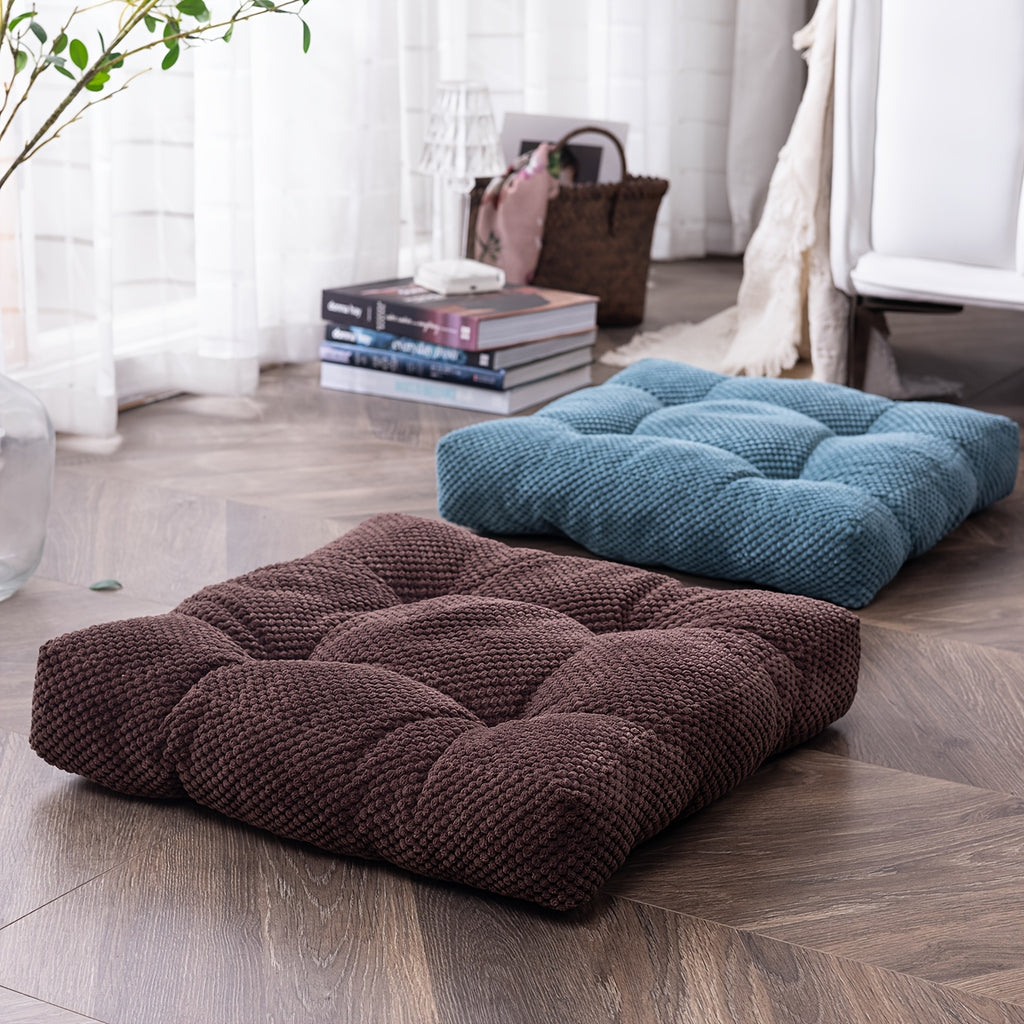 Coussin de chaise carré et épais de 9 cm, 40x40 ou 45x45