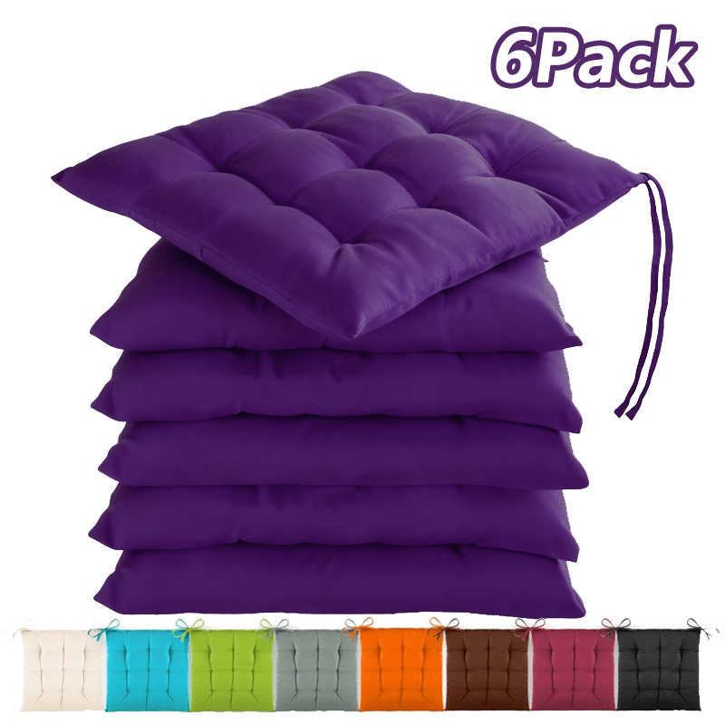 【Violet】 / Ensemble de six coussins de chaise