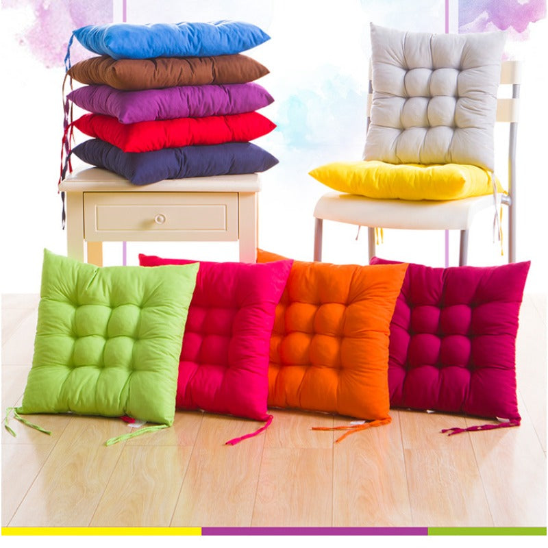 Coussin de chaise carré en tissu Oxford matelassé, lot de 2