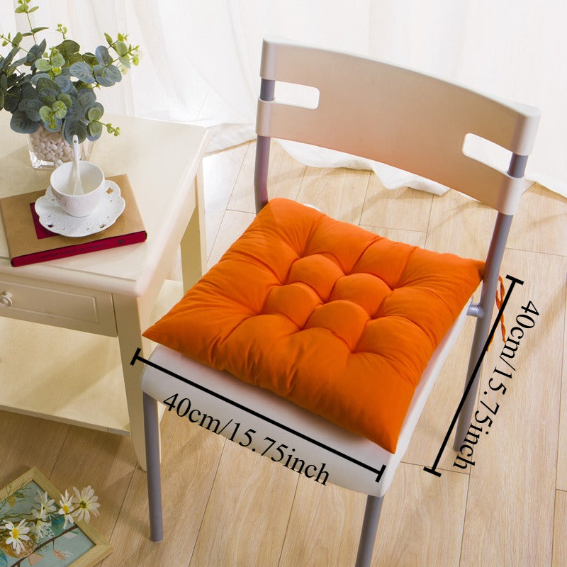 Coussin de chaise carré en tissu Oxford matelassé, lot de 2