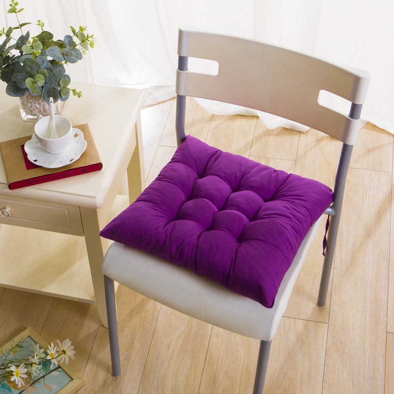 Coussin de chaise carré en tissu Oxford matelassé, lot de 2