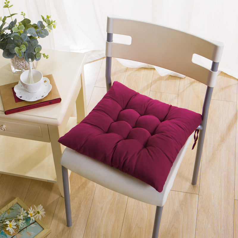 Coussin de chaise carré en tissu Oxford matelassé, lot de 2