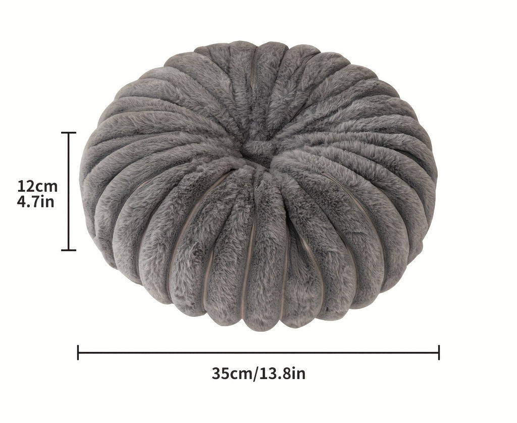 Coussin de chaise citrouille en peluche 3D, 35 cm, 8 teintes