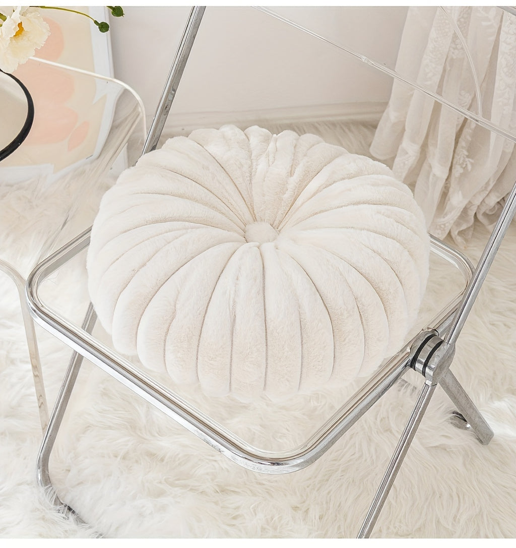 Coussin de chaise citrouille en peluche 3D, 35 cm, 8 teintes
