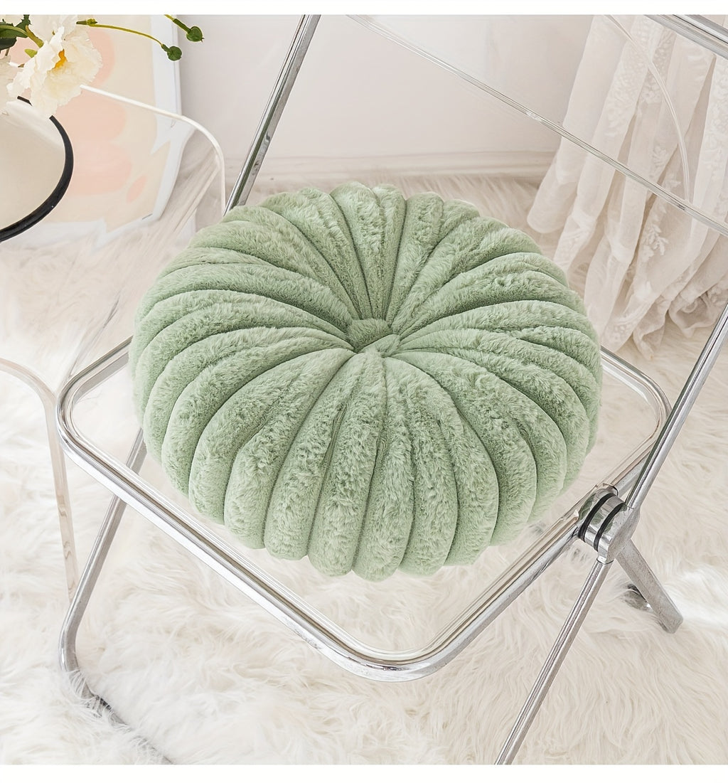 Coussin de chaise citrouille en peluche 3D, 35 cm, 8 teintes