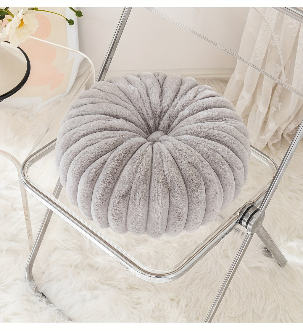 Coussin de chaise citrouille en peluche 3D, 35 cm, 8 teintes