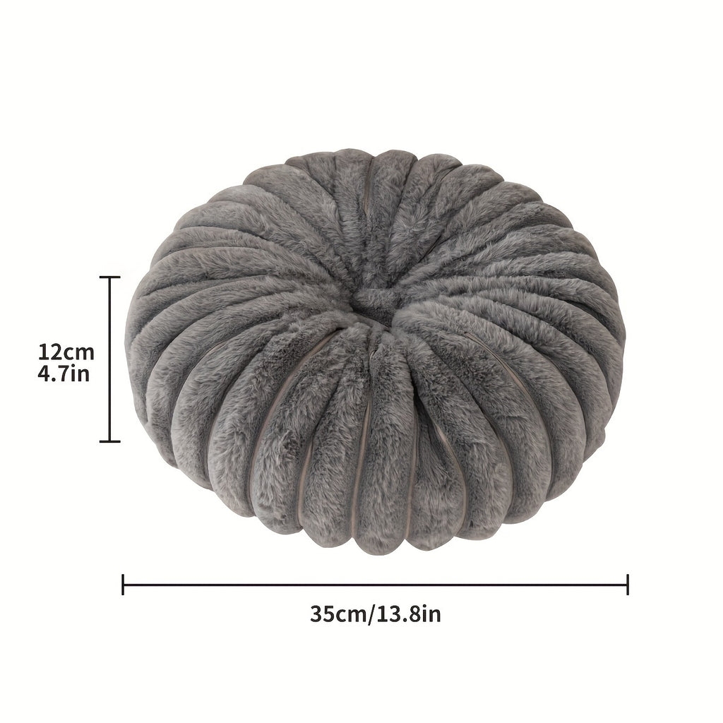 Coussin de chaise citrouille en peluche 3D, 35 cm, 8 teintes