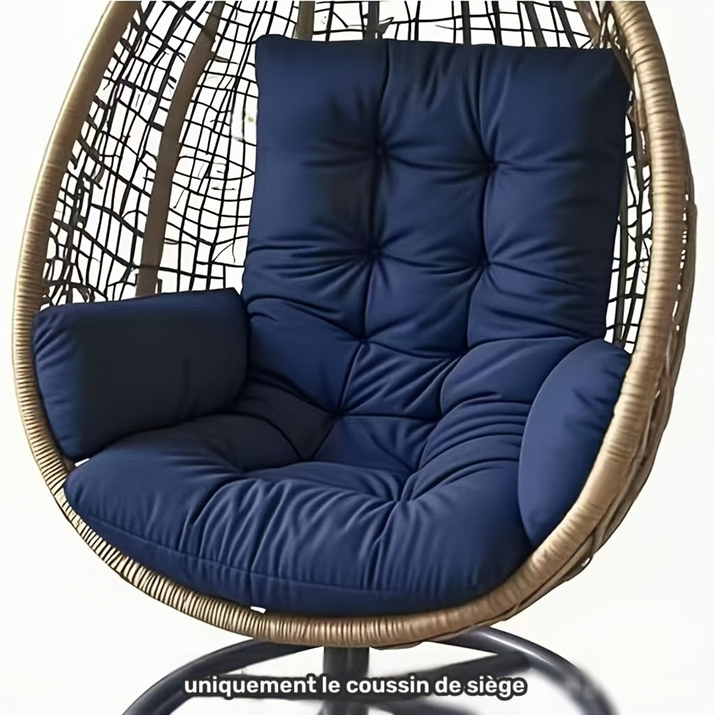 Coussin de chaise de jardin 120 cm avec accoudoirs, 6 teintes