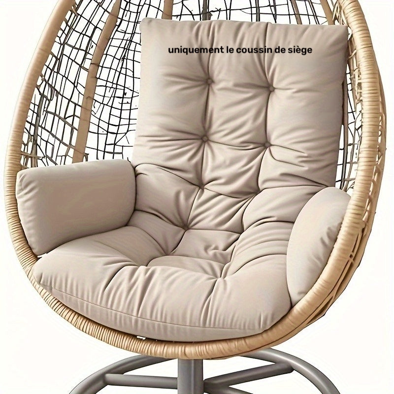 Coussin de chaise de jardin 120 cm avec accoudoirs, 6 teintes
