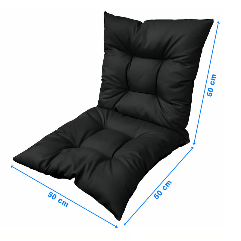 Coussin de chaise de jardin 50x50 assise et dossier, déperlant