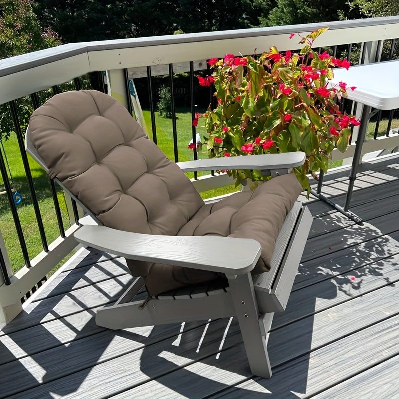 Coussin de chaise de jardin dossier haut 125 cm, réversible