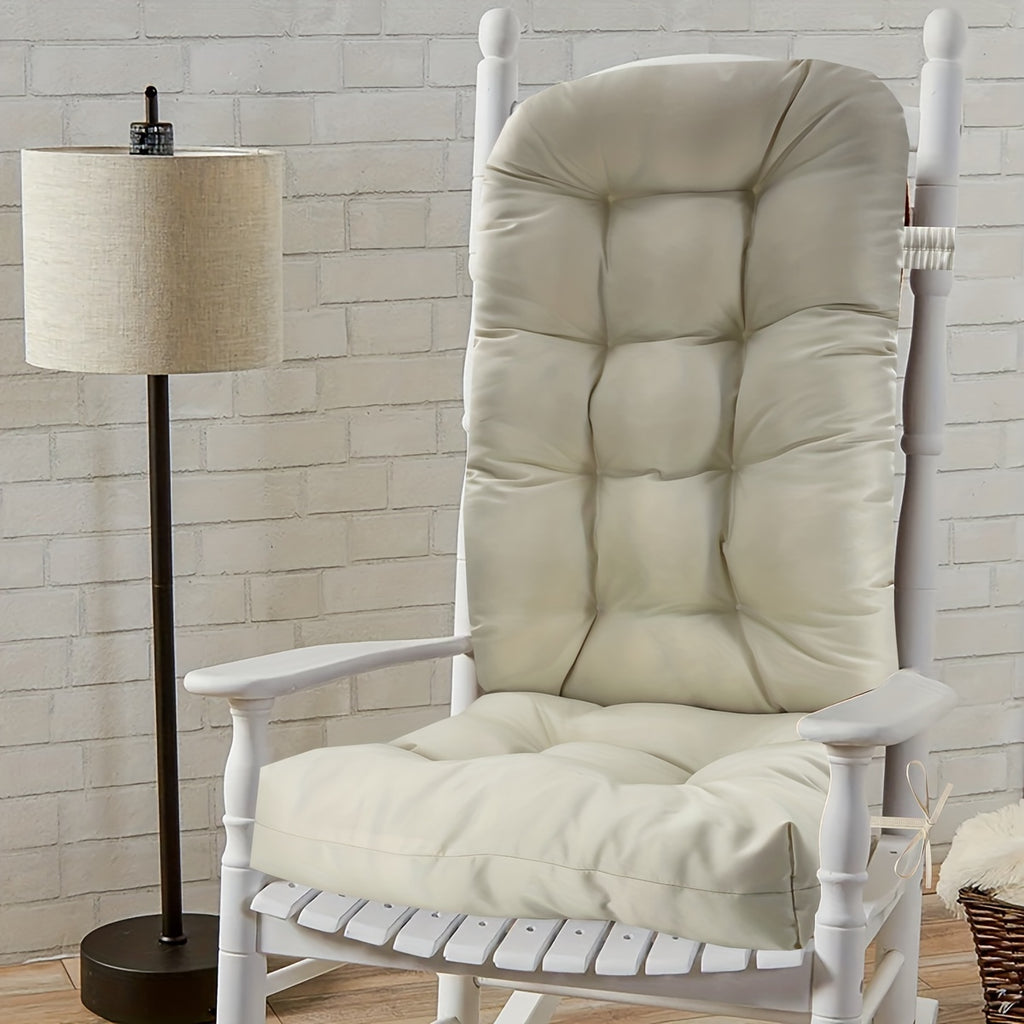 Coussin de chaise de jardin dossier haut 125 cm, réversible