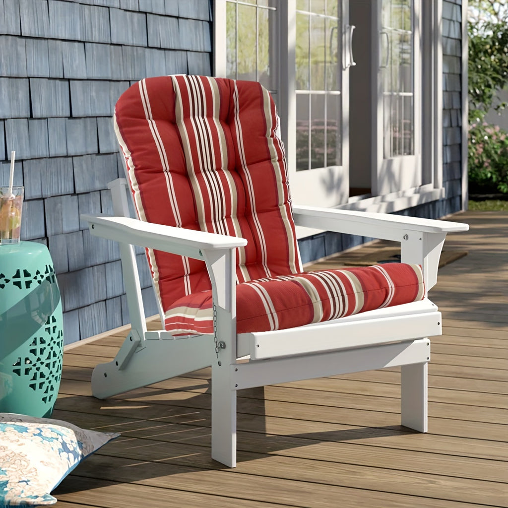 Coussin de chaise de jardin dossier haut 125 cm, réversible
