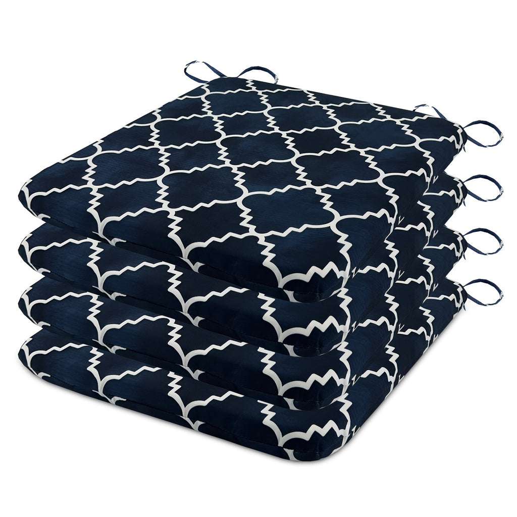 Géométrie bleue / Ensemble de 4 pièces 50*47*4cm