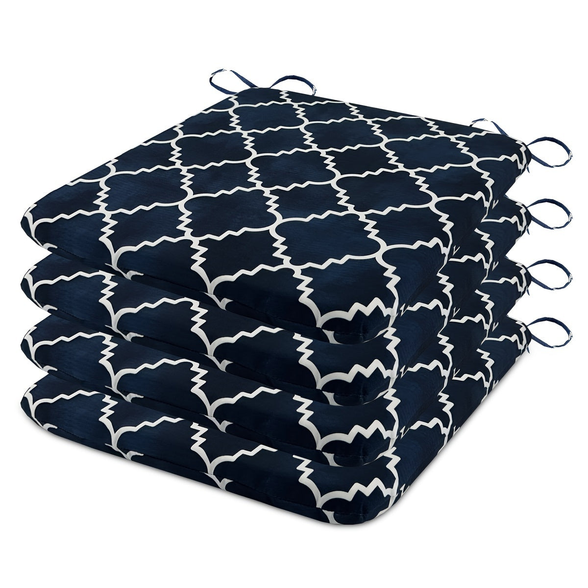 Géométrie bleue / Ensemble de 4 pièces 50*47*4cm