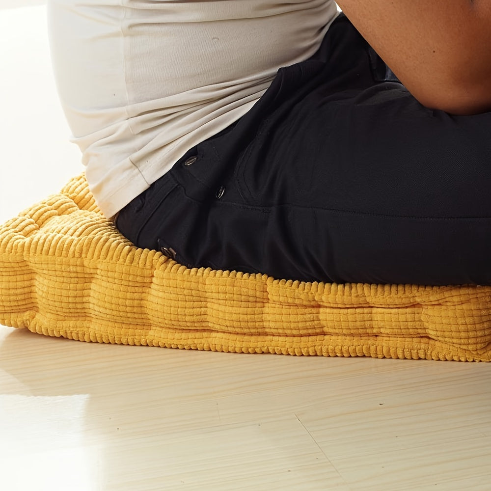 Coussin de chaise épais 38 cm capitonné, un rond un carré