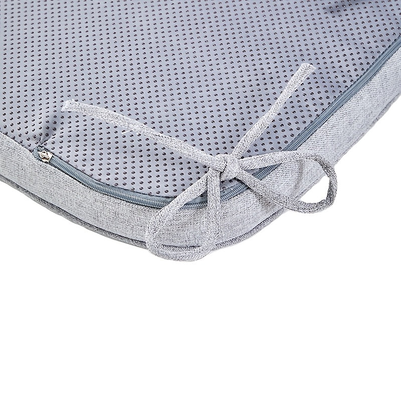 Coussin de chaise épais 5 cm en chenille de lin, lot de 2 ou 4