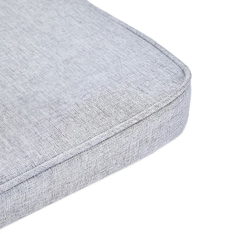 Coussin de chaise épais 5 cm en chenille de lin, lot de 2 ou 4