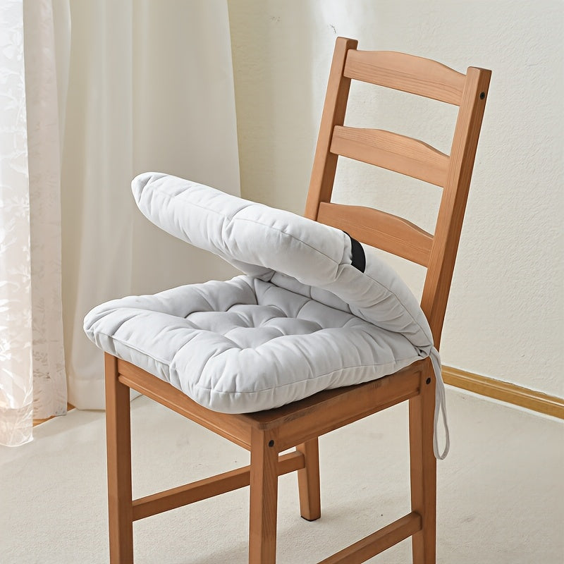 Coussin de chaise épais assise et dossier 45x80 cm, 3 teintes