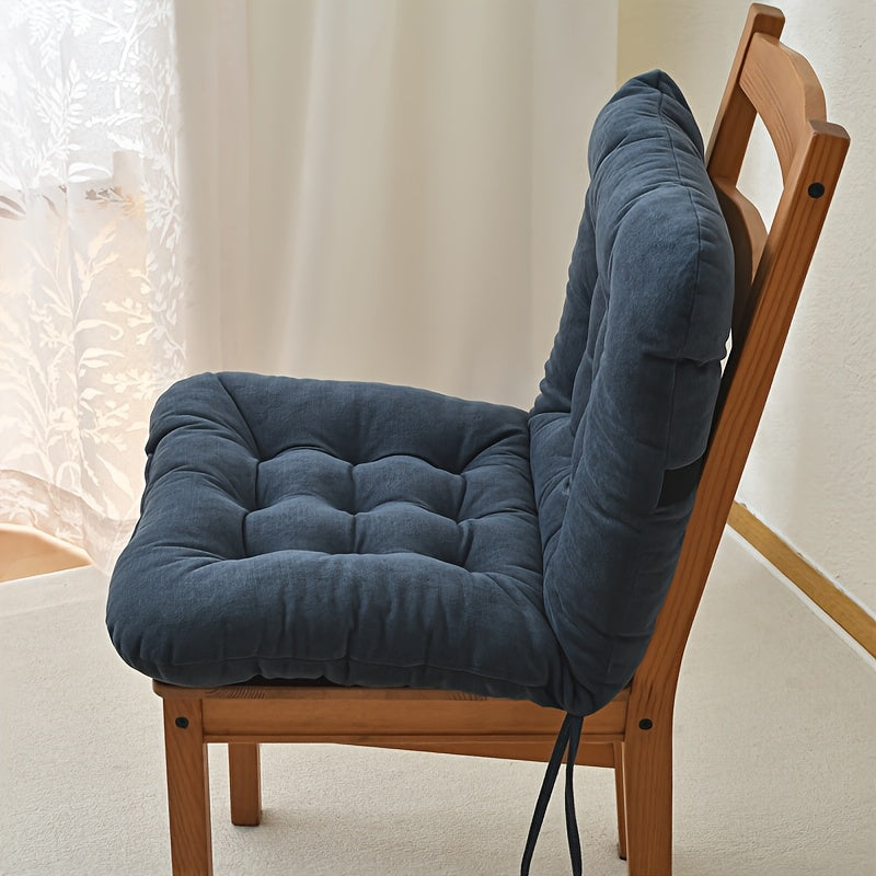 Coussin de chaise épais assise et dossier 45x80 cm, 3 teintes