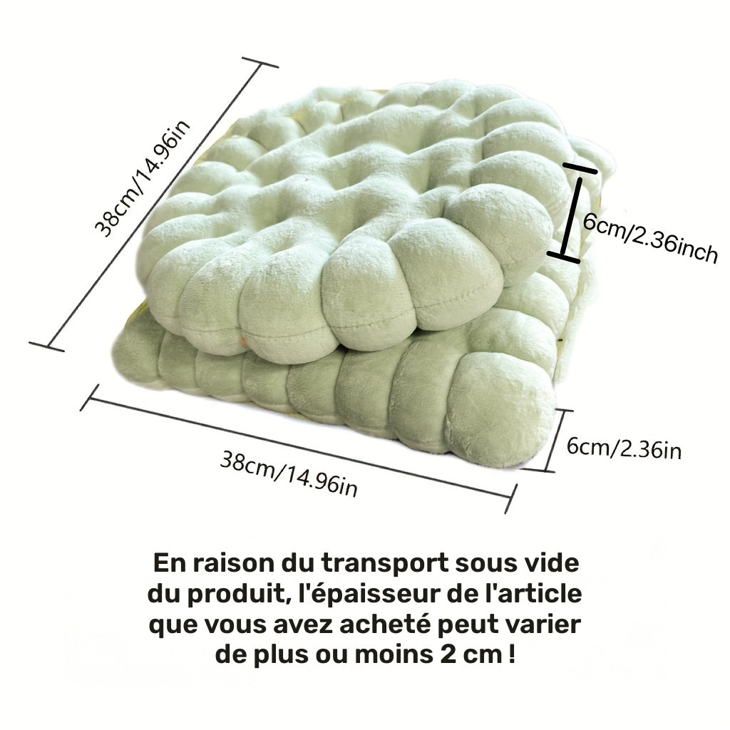 Coussin de chaise épais en forme de biscuit, rond ou carré