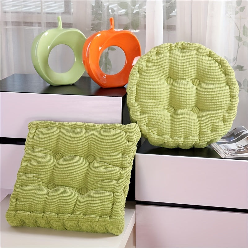 Coussin de chaise épais en maille côtelée maïs — vue 10