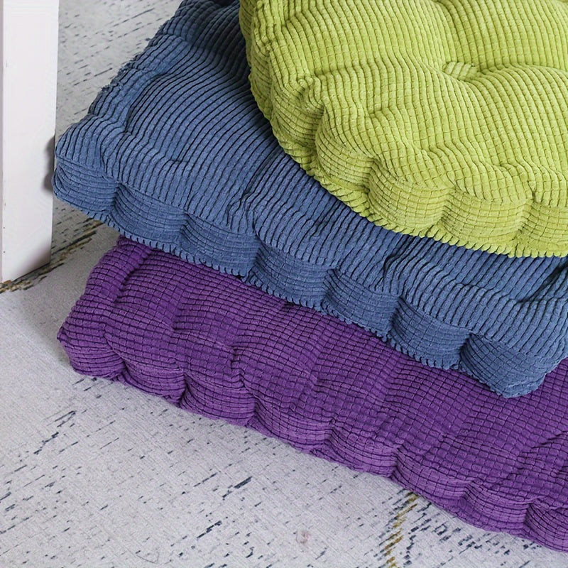 Coussin de chaise épais en maille côtelée maïs — vue 6