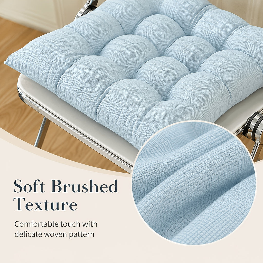 Coussin de chaise d'extérieur 39x39 cm, lot de 4 en pastel