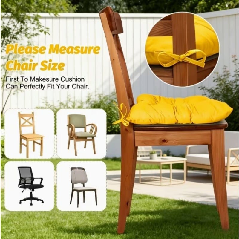 Coussin de chaise d'extérieur carré capitonné — vue 9