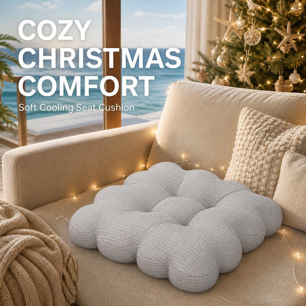 Coussin de chaise en forme de nuage, maille gaufrée 38x38