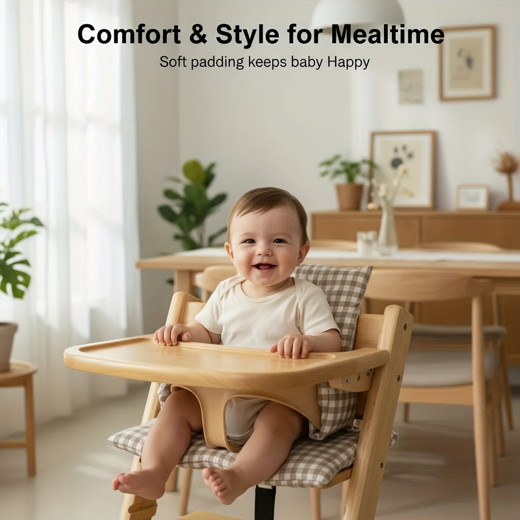 Coussin de chaise haute 2 pièces pour chaise évolutive bois — vue 10