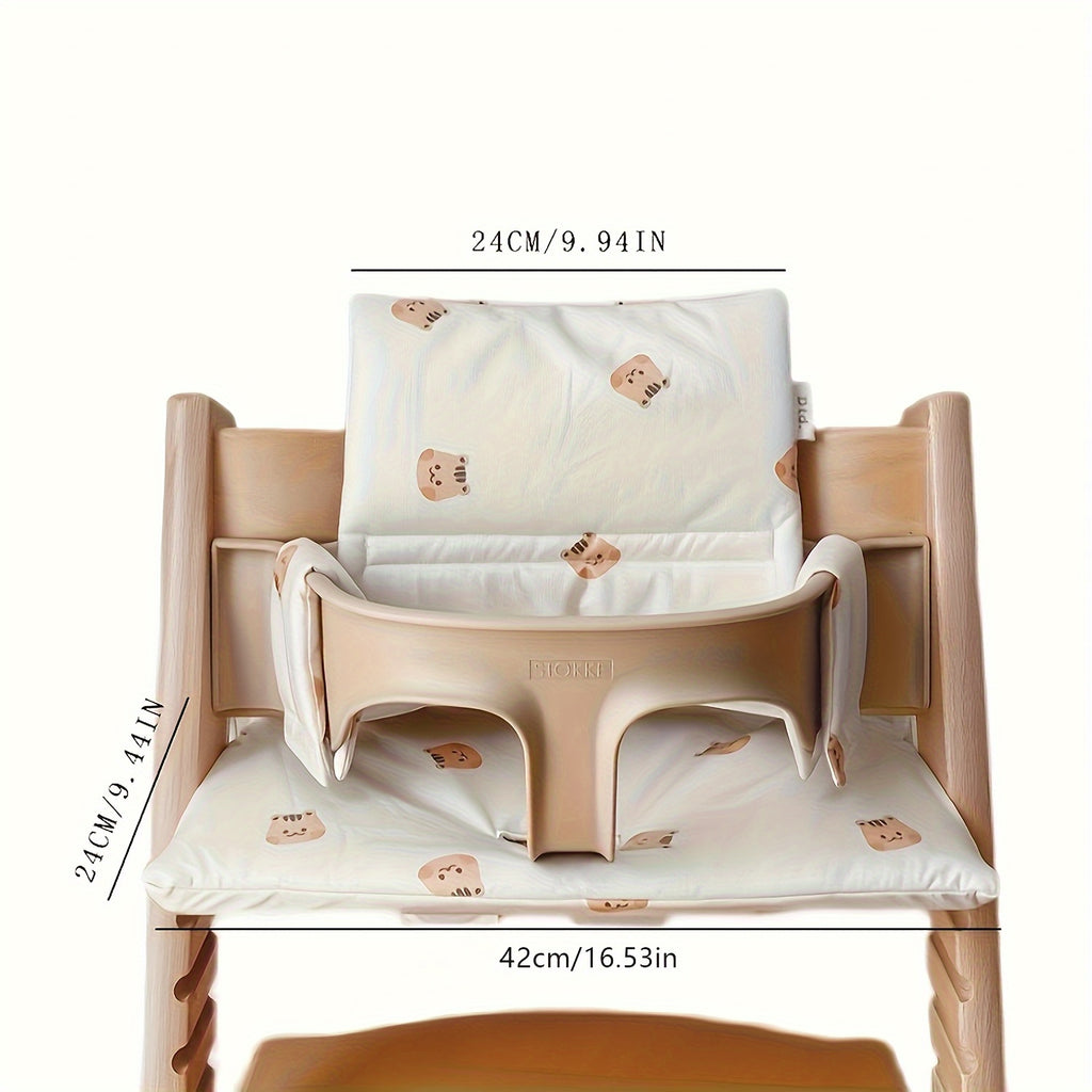 Coussin de chaise haute 2 pièces pour chaise évolutive bois — vue 7