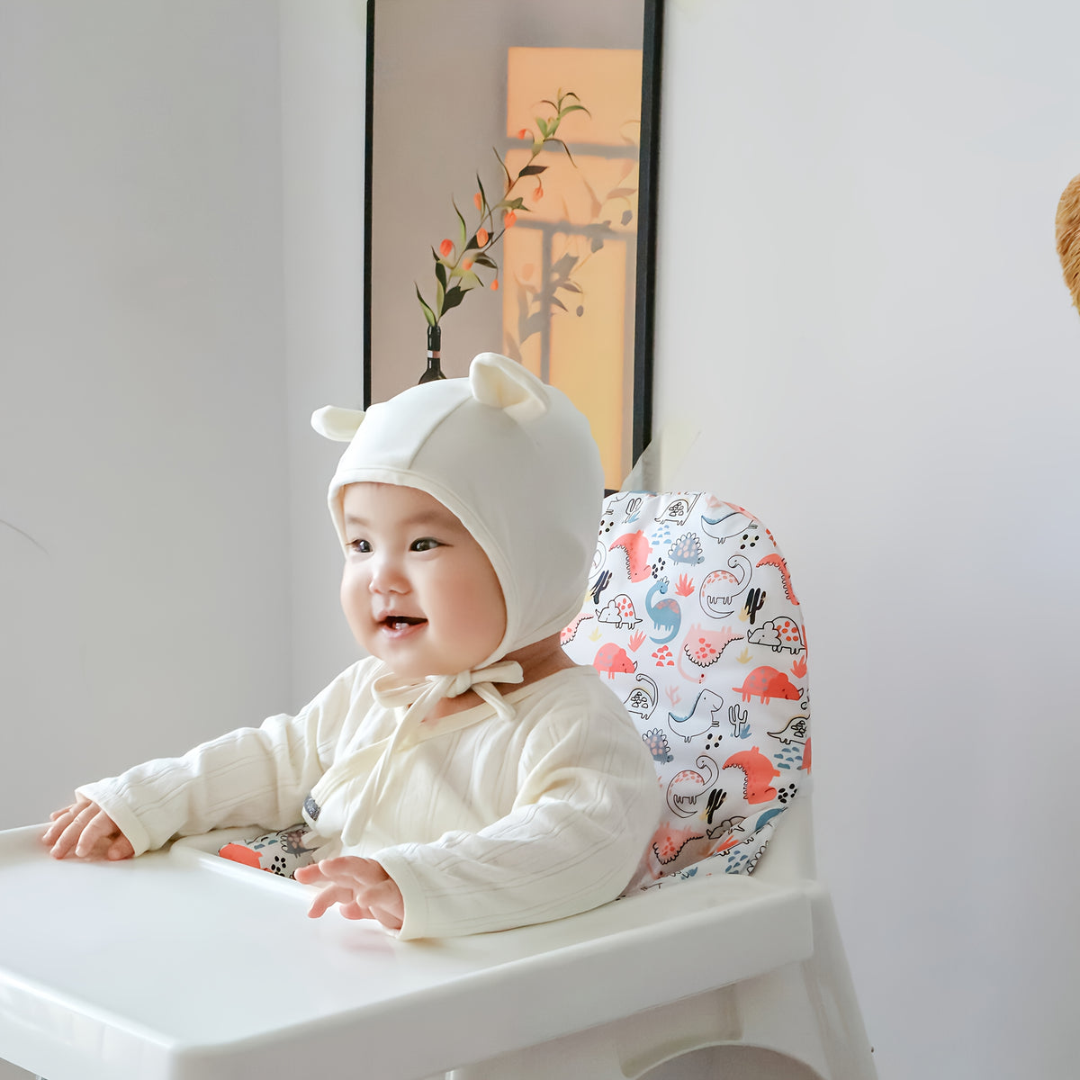 Coussin de chaise haute bébé en lot de 2 décors au choix