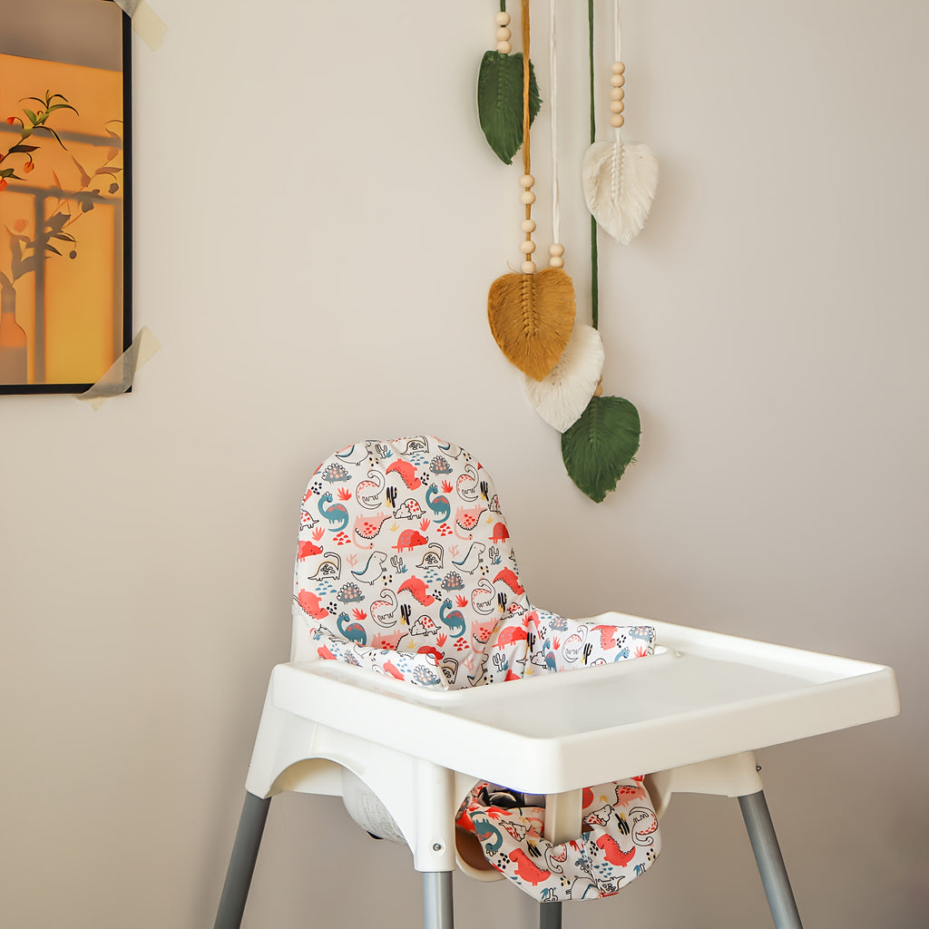 Coussin de chaise haute bébé en lot de 2 décors au choix