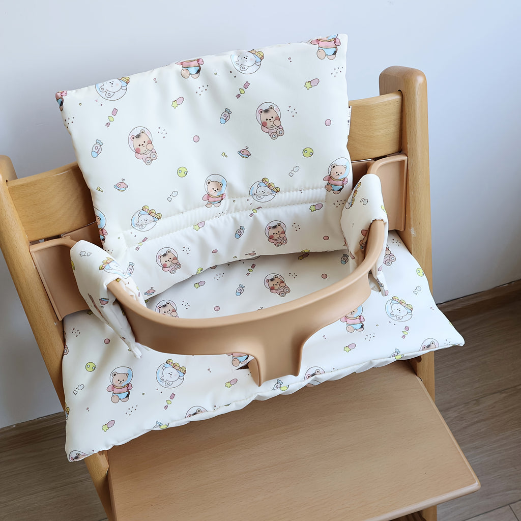 Coussin de Chaise de Salle à Manger Space Bear Rabbit