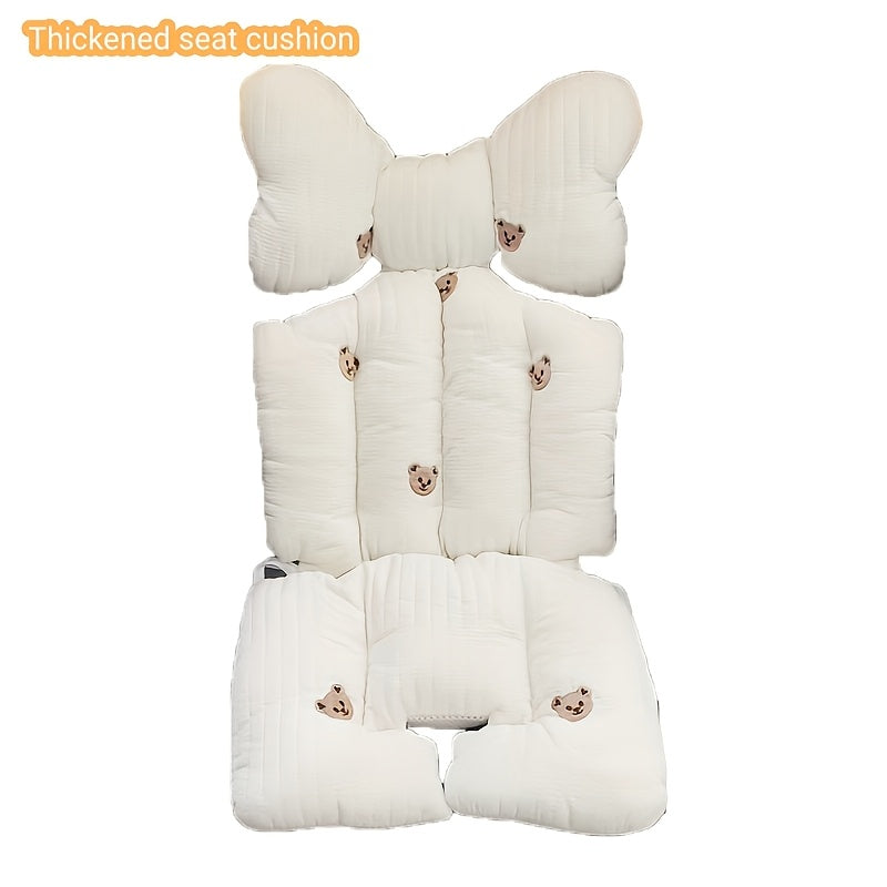 Coussin de chaise haute épais avec appui-tête, 65 x 40 cm