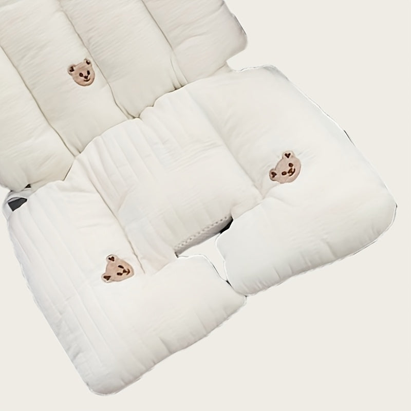 Coussin de chaise haute épais avec appui-tête, 65 x 40 cm