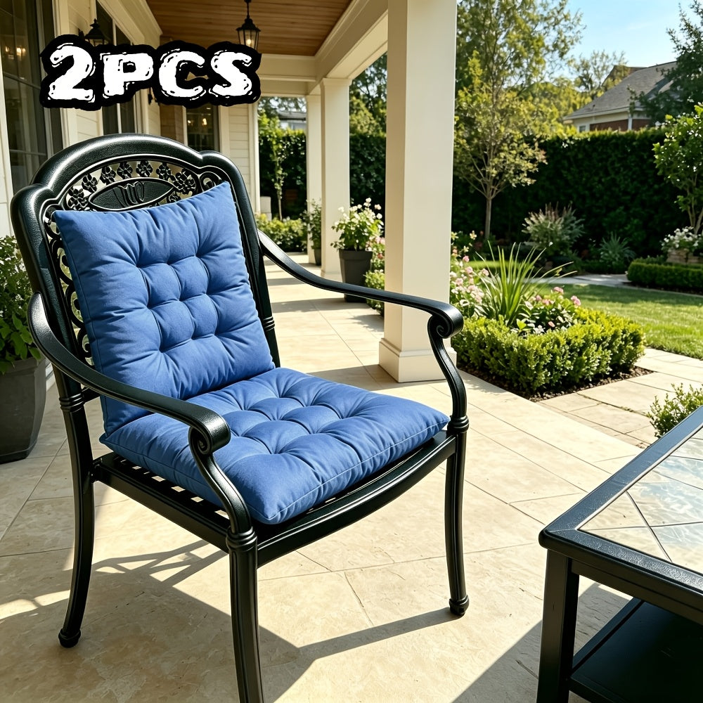 Coussin de chaise de jardin 40x40 cm brun clair, lot de 2