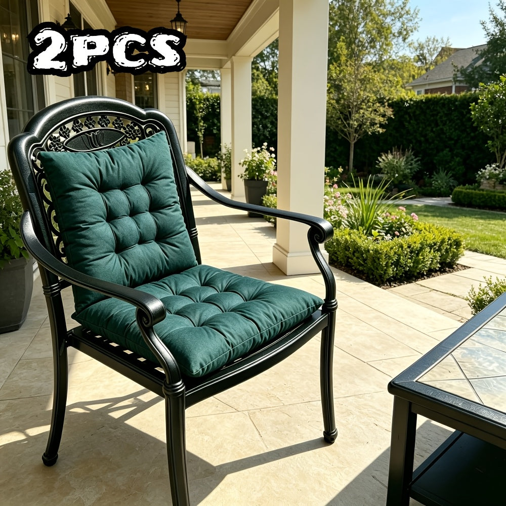 Coussin de chaise de jardin 40x40 cm brun clair, lot de 2