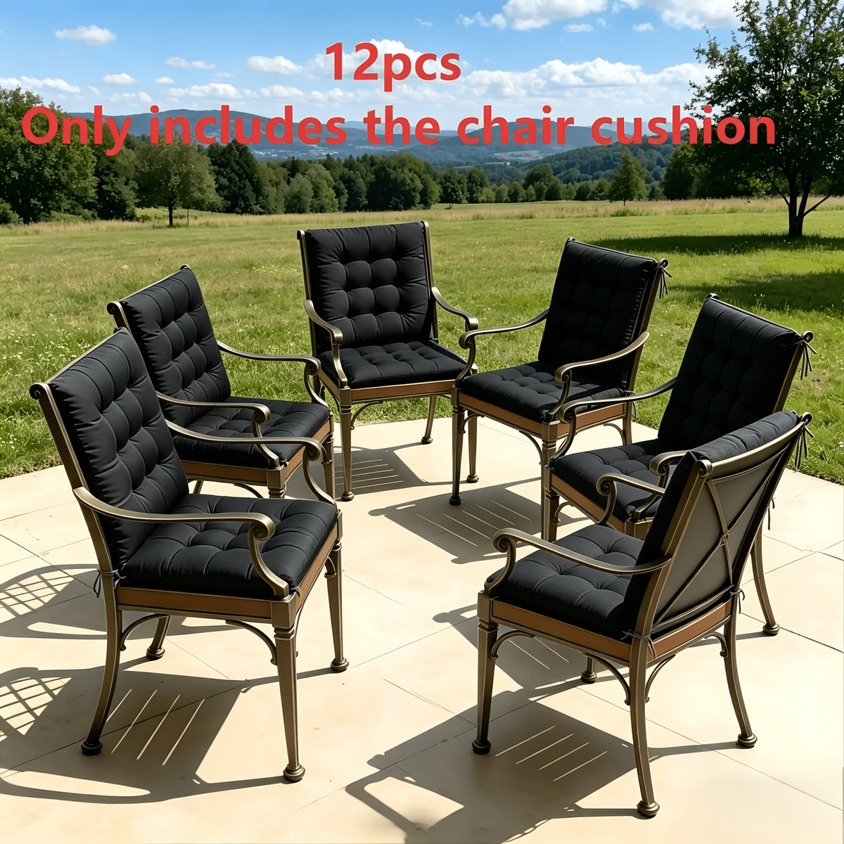 12 pièces Noires