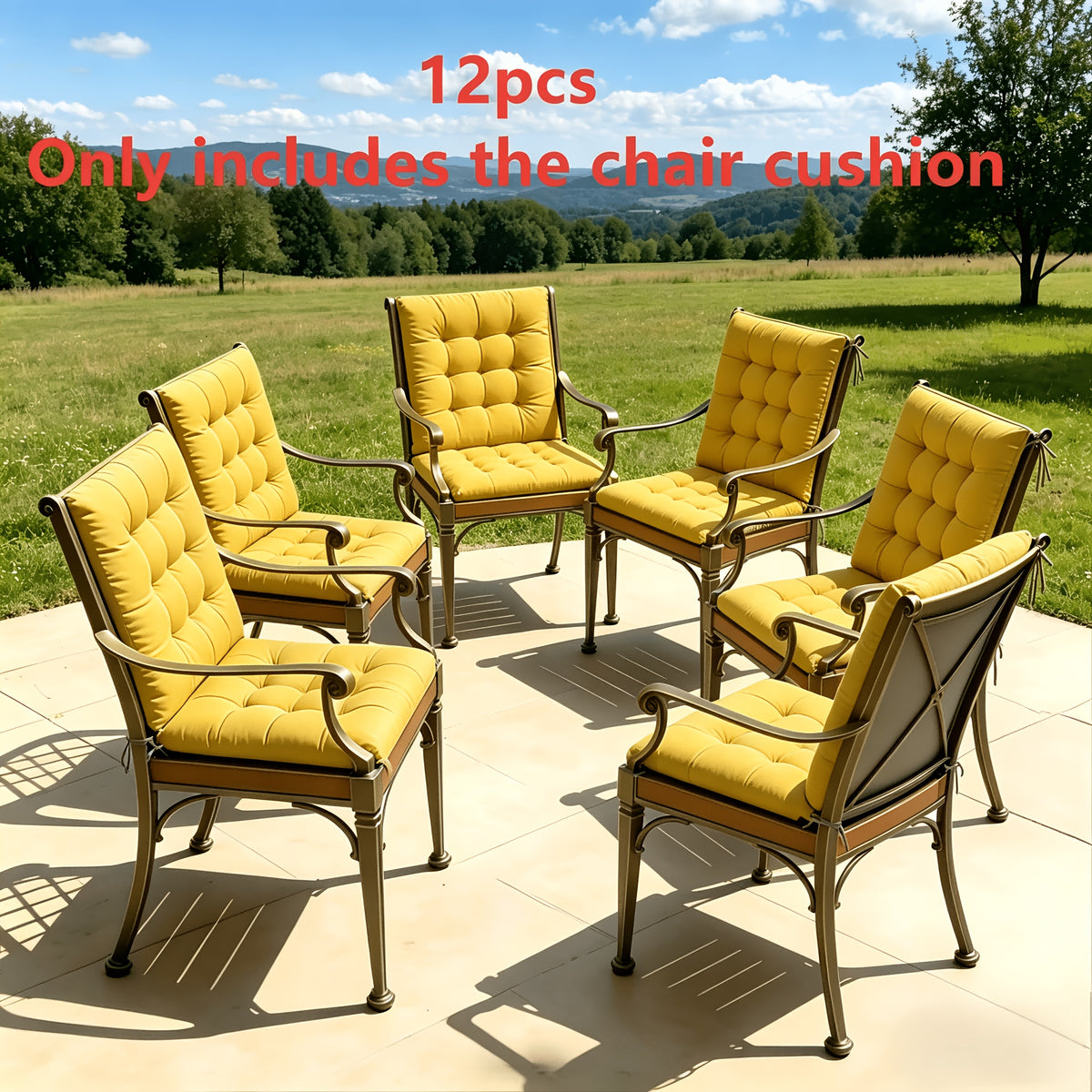 12 pièces Jaune