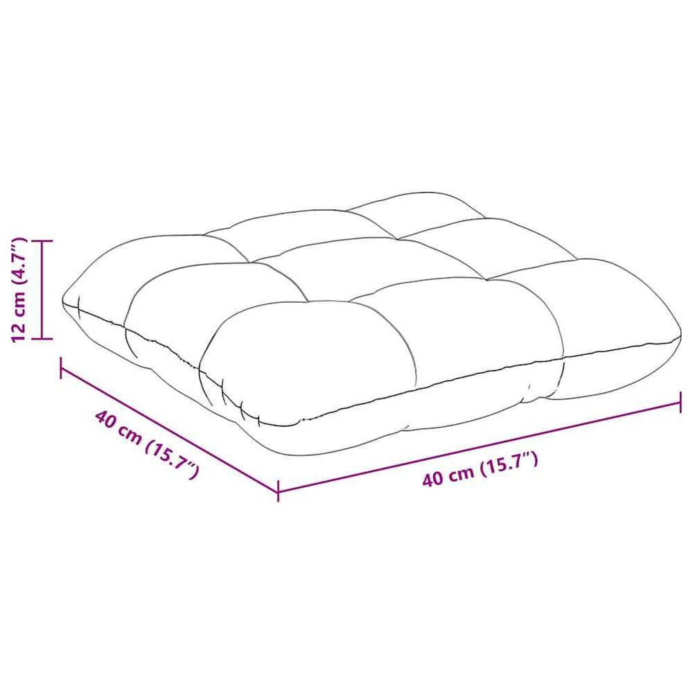 Coussin de chaise de jardin épais 40x40 vert, lot de 4 pièces
