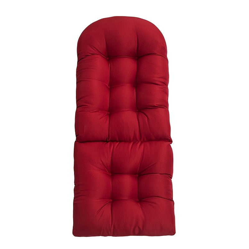 Coussin de chaise longue 120 cm, dossier et assise, rouge